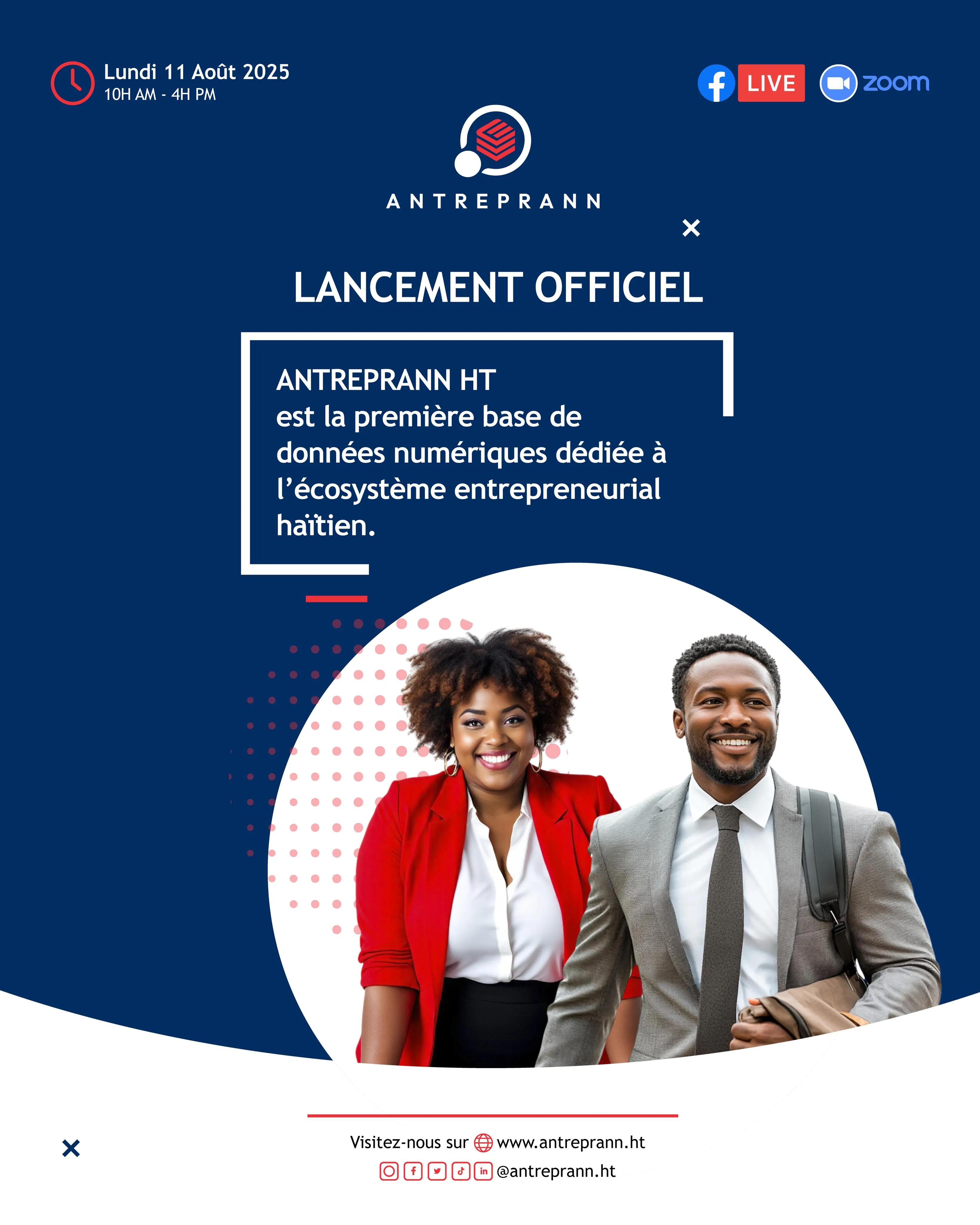 Antreprann: a revolução digital do empreendedorismo haitiano chega em 11 de agosto de 2025