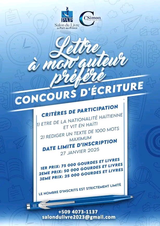 Lettre à mon auteur préféré : Une initiative de CSimon Publishing et du Salon du Livre de Port-au-Prince